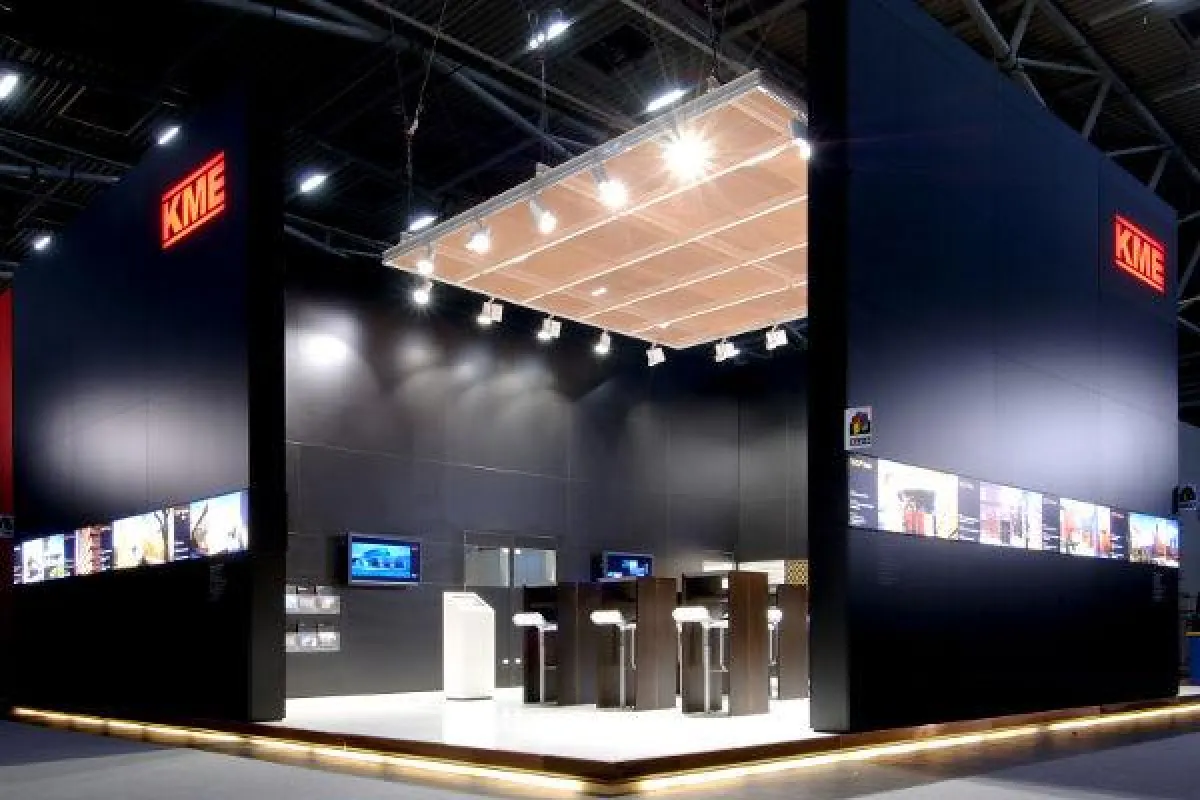 Von Ueberholz entwickelter Stand der KME Germany AG
