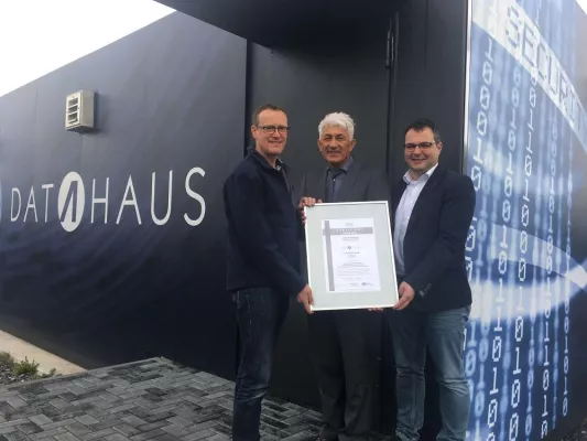 Bild: DATAHAUS nach ISO 27001 zertifiziert
