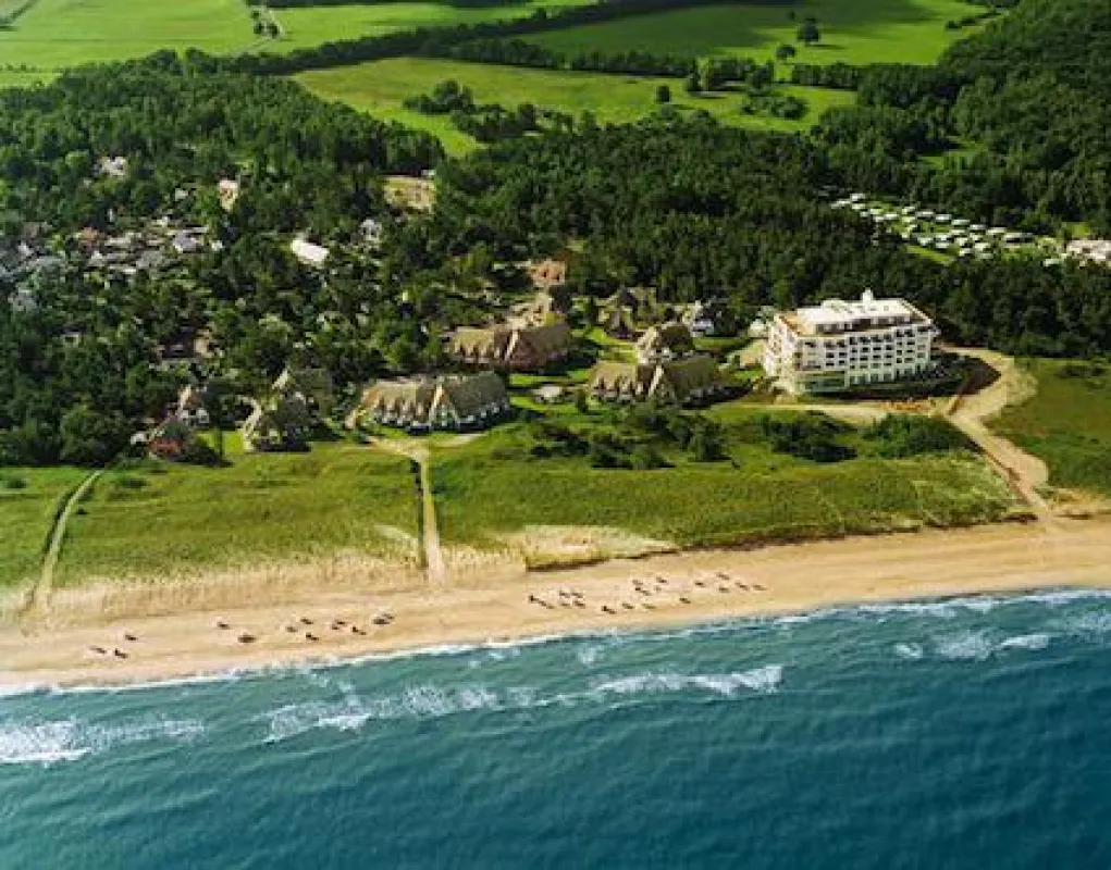 Strandhotel Dünenmeer aus der Vogelperspektive