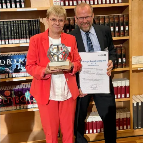 Bild: Forschungsteam der Hochschule Nordhausen erhält Thüringer Forschungspreis 2025