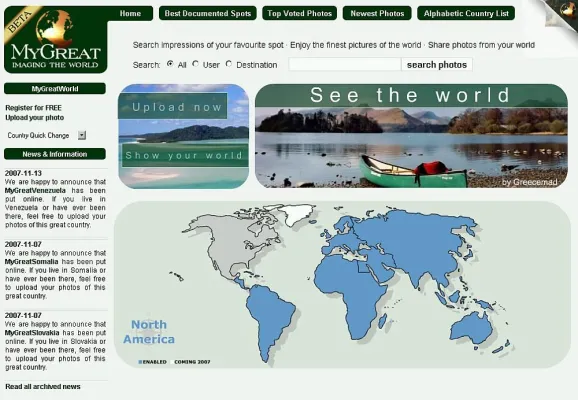Bild: Foto-Community mit neuem Ansatz: MyGreatWorld.com erschafft freie, Spot-bezogene Datenbank der Welt