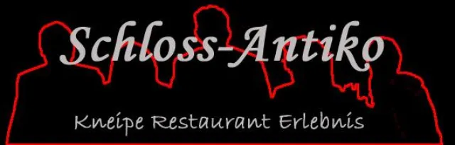 Bild: „Erlebe Erlebnis beim Essen in Essen“. Im Schloss-Antiko trifft man sich zum essen und zum feiern