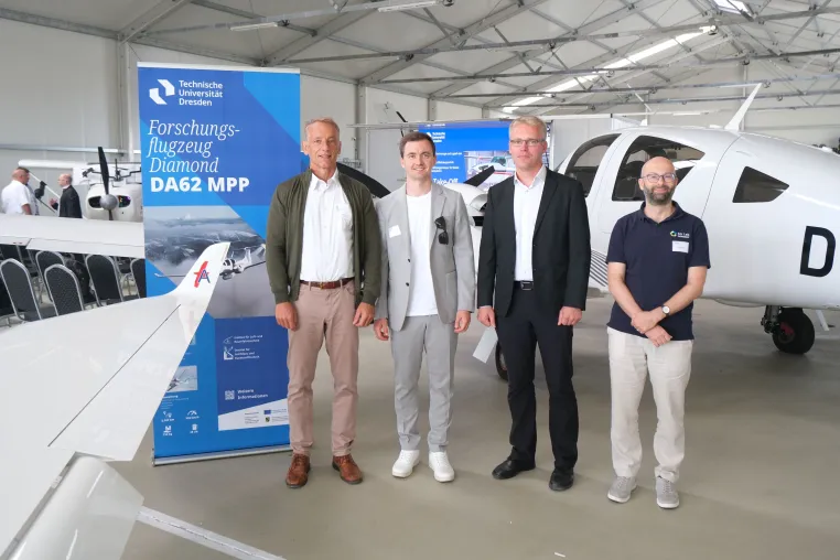 Bild: TU Dresden präsentiert Forschungsergebnisse zu Kollisionsvermeidung zwischen Drohnen und Flugzeugen im Luftraum