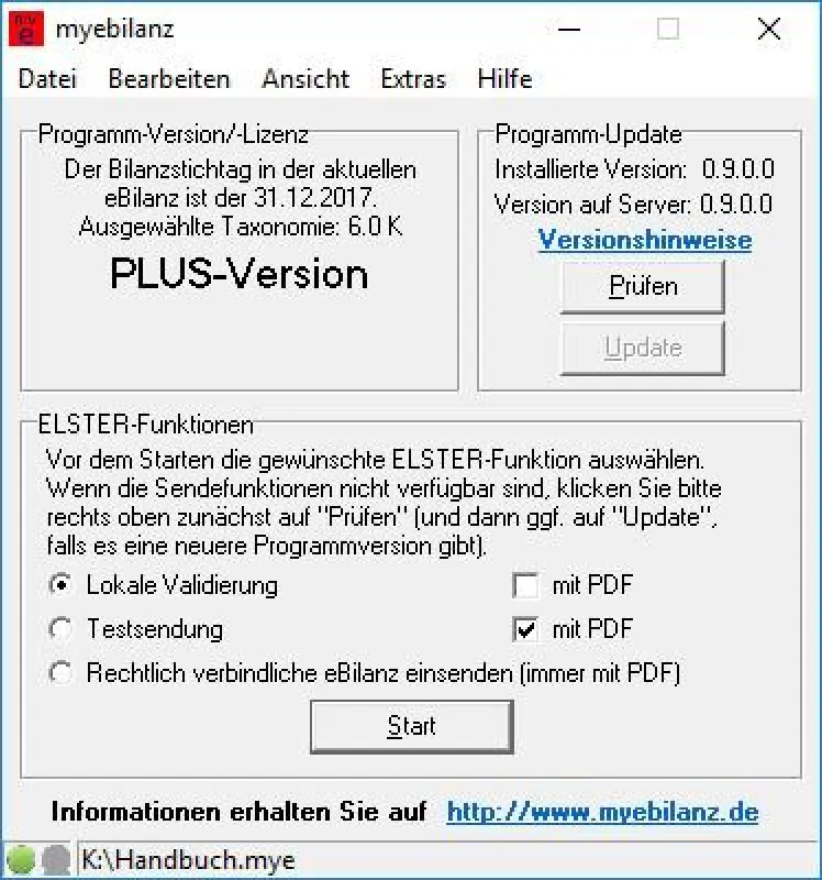 myebilanz-Screenshot