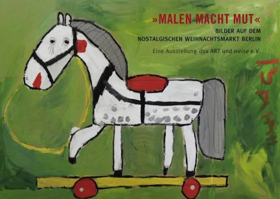 Bild: Nostalgischer Weihnachtsmarkt zeigt Ausstellung "Malen macht Mut" vom Verein ART und weise