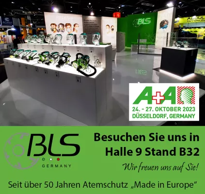 Bild: BLS Atemschutz auf der Arbeitsschutzmesse A+A in Düsseldorf
