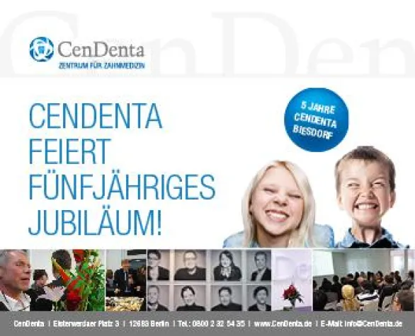 CenDenta feiert fünfjähriges Jubiläum Bild: CenDenta feiert fünfjähriges Jubiläum