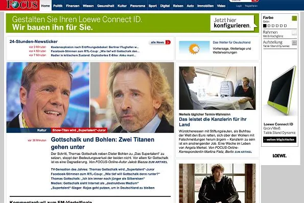 Bild: Erstmals: Digitaloffice integriert Loewe Konfigurator in interaktive Display-Ad