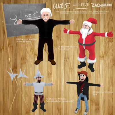 Bild: 3D Character Models als Sympathieträger für die Tourismuswerbung