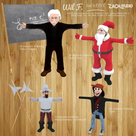 Bild: 3D Character Models als Sympathieträger für die Tourismuswerbung