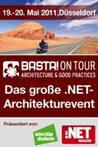 BASTA! on Tour - Architecture & Best Practices startet im Mai 2011 in Düsseldorf Bild: BASTA! on Tour - Architecture & Best Practices startet im Mai 2011 in Düsseldorf