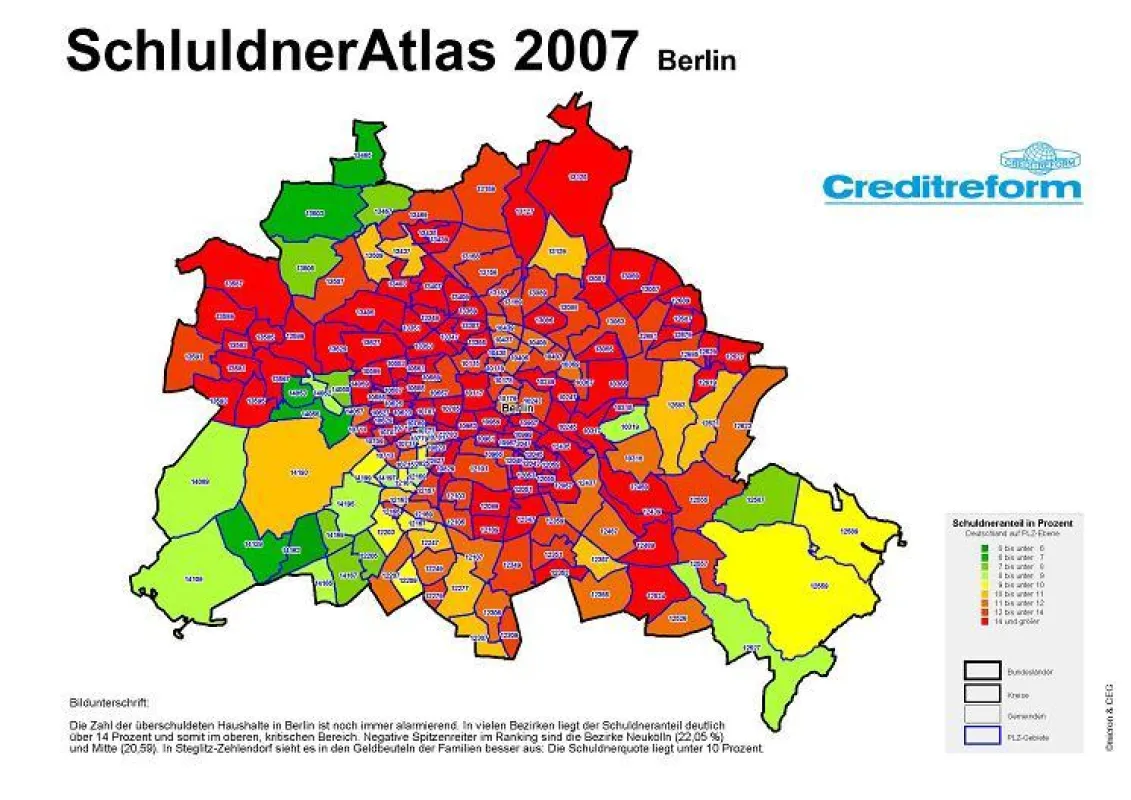 Der traurigste Atlas der Stadt
