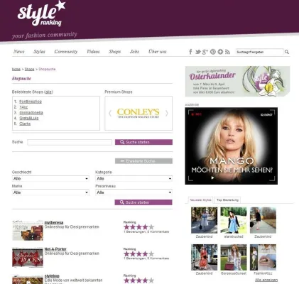 Bild: styleranking startet umfangreiche Mode-Onlineshop-Suche / Auszeichnung „Best Shop 2011“ geht an Polonauten.de