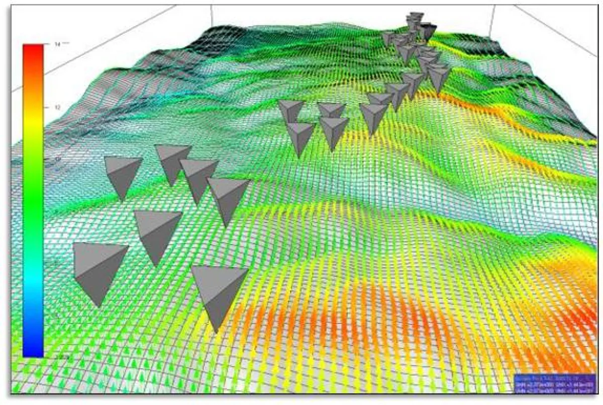Von der BBB erstellte 3D-Windressourcen-Karte