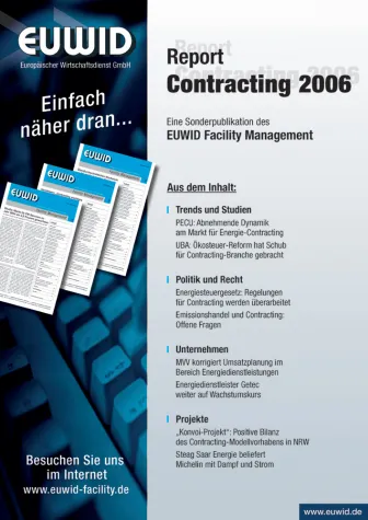 Bild: EUWID Report Contracting 2006 ab sofort erhätlich