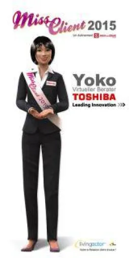 Bild: Virtueller Toshiba Avatar Yoko beantwortet Online-Anfragen schnell und zuverlässig