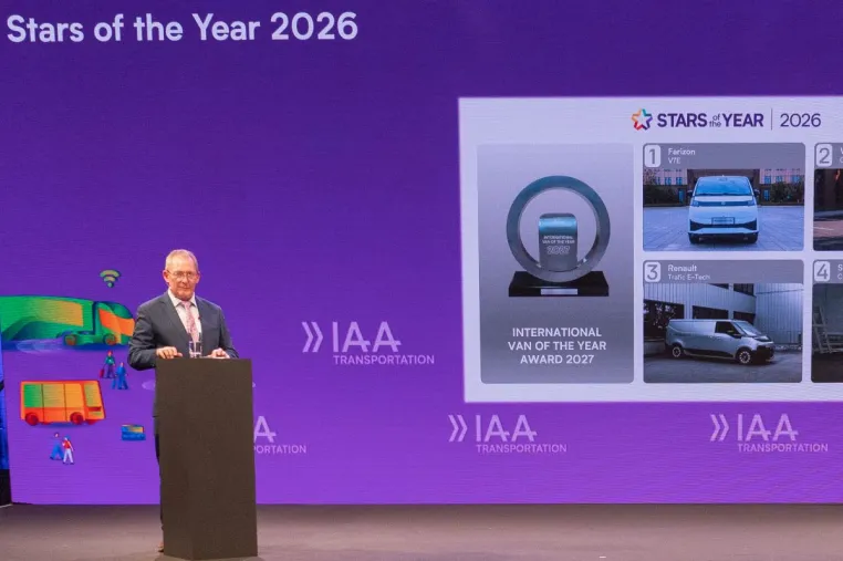 Bild: Night of the Stars: Farizon V7E unter den drei besten Fahrzeugen beim International Van of the Year 2027.
