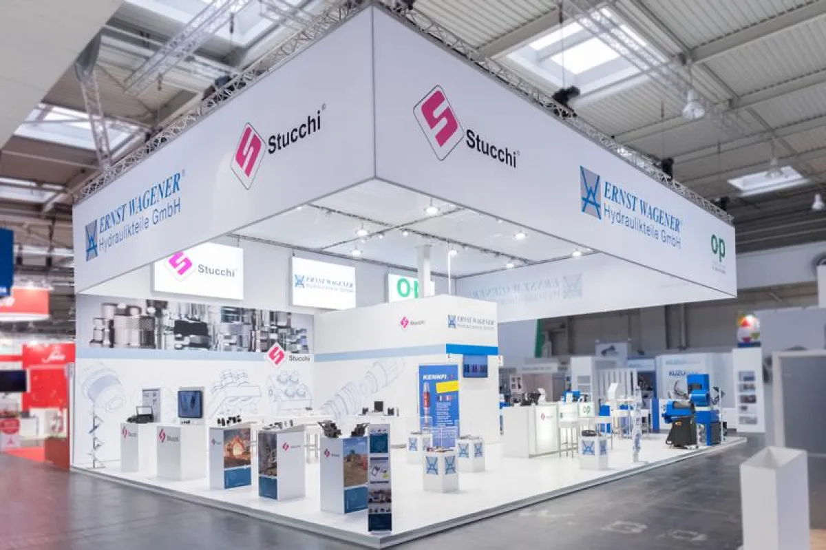 Gemeinschaftlicher Messestand mehrerer Unternehmen