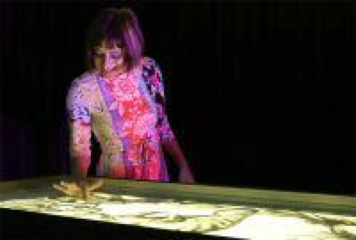 Sandmalerei Show von Sabrina war der Höhepunkt der Veranstaltung