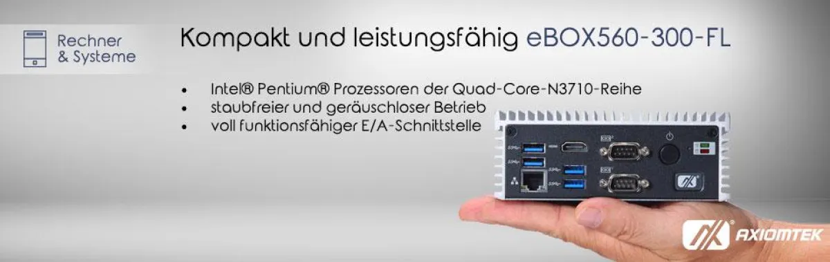 Der handtellergroße Box PC mit geringem Stromverbrauch und voll funktionsfähiger E/A-Schnittstelle.