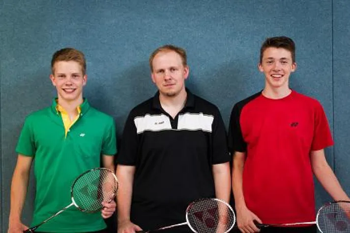 Drei neue Badminton-Trainer bei Fortuna Bild: Drei neue Badminton-Trainer bei Fortuna