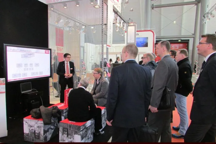 Bild: LogiMAT 2013: Erfolgreicher Messeauftritt für TEAM - mit Live-Vorträgen neuen Schwung an den Stand gebracht