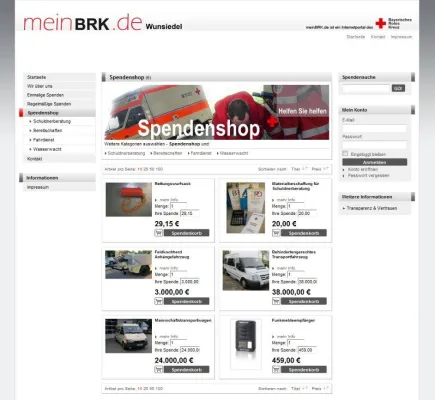 Bild: Neues Spenden-Portal für das Bayerische Rote Kreuz sucht seinesgleichen