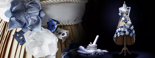 Bild: Packende Mode – Verpackung trifft Haute Couture