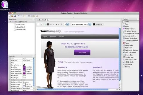 Bild: WebsitePainter 1.4 veröffentlicht, nun auf Deutsch