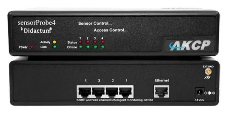 Bild: sensorProbe4 Überwachungssystem mit 4 Sensor Ports