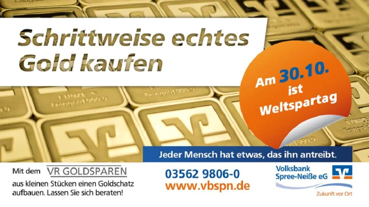 VR-Goldsparen - der Weg zum eigenen GOLD-Schatz