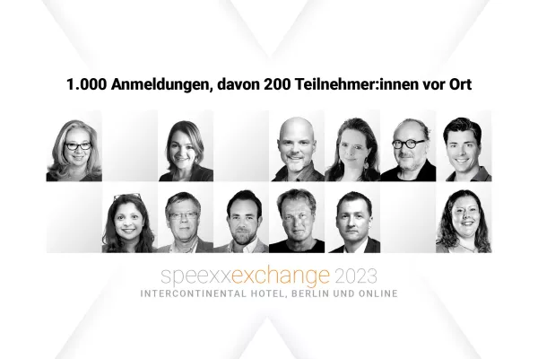 Bild: Speexx Exchange 2023 feiert Rekordteilnehmerzahl und begeistert mit interaktiven Sessions zu KI und Neugier