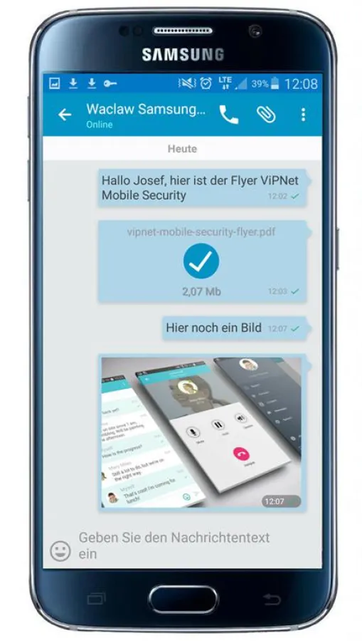 ViPNet Mobile Security ermöglicht ab sofort den sicheren, verschlüsselten Austausch von Dateien und