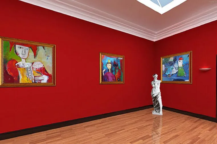Bild: Ideal für Galeristen und Künstler: Virtuelle 3D-Präsention mit exhosphere.com