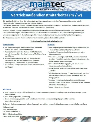 Bild: Maintec GmbH erweitert Dienstleistungsangebot