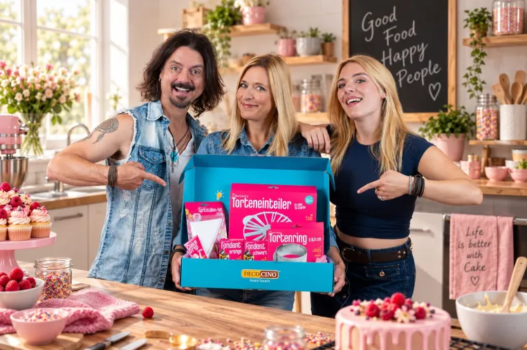 Bild: Decocino startet mit Stefanie Hertel, Lanny Lanner & Johanna Mross Kooperation zu „Wir lieben Backen“