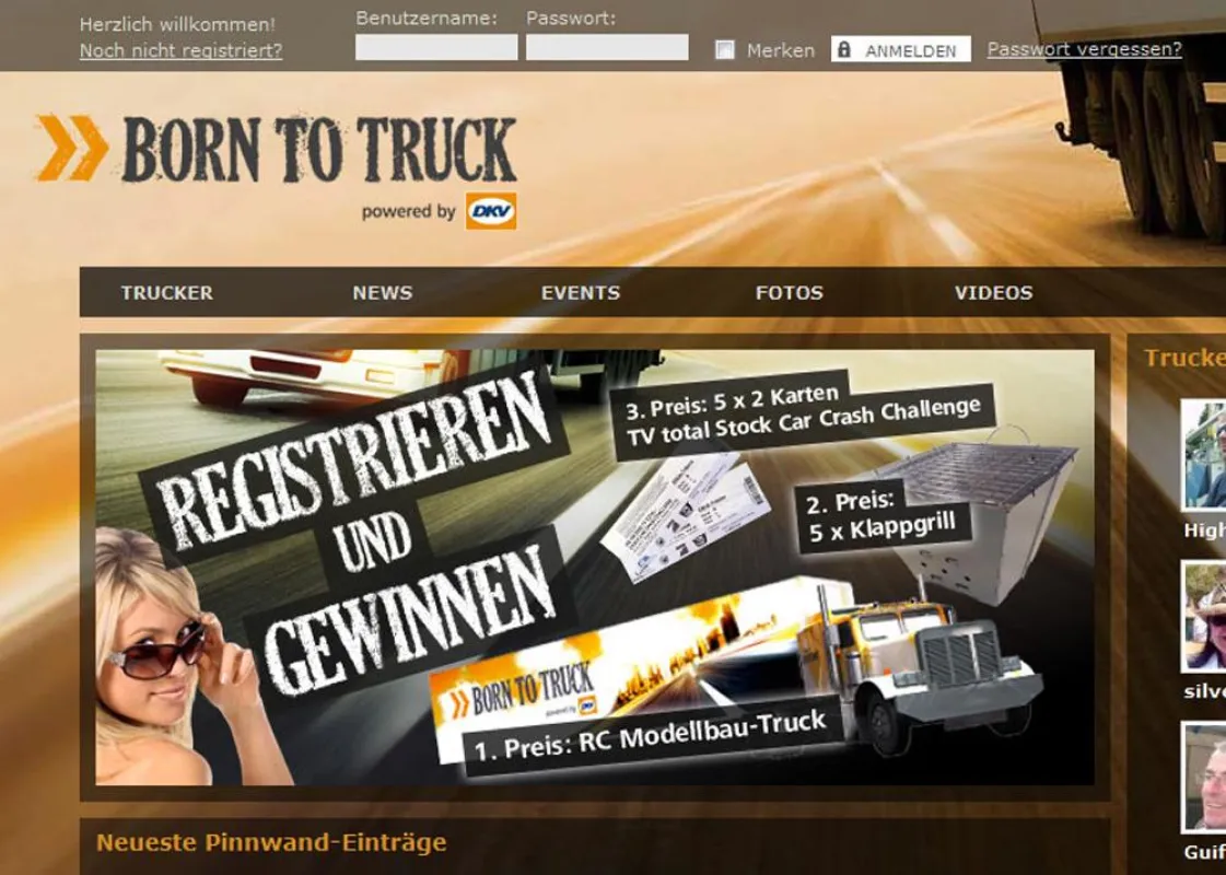 Hier sind Fernfahrer und Fernfahrerinnen unter sich: in der neuen Community Born to Truck.