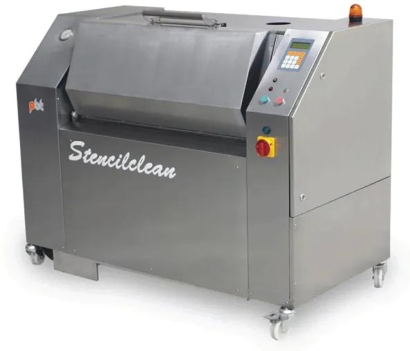 STENCILCLEAN SIA - Sprüh-Reinigungssystem von PBT für Metallschablonen Bild: STENCILCLEAN SIA - Sprüh-Reinigungssystem von PBT für Metallschablonen