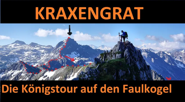 Spektakuläre Erstveröffentlichung zum gesamten Kraxengrat auf den Faulkogel Bild: Spektakuläre Erstveröffentlichung zum gesamten Kraxengrat auf den Faulkogel