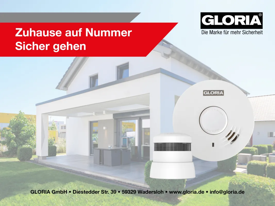 Gemäß der DIN-Norm 14676 müssen Rauchwarnmelder nach 10 Jahren ausgetauscht werden (© GLORIA GmbH)