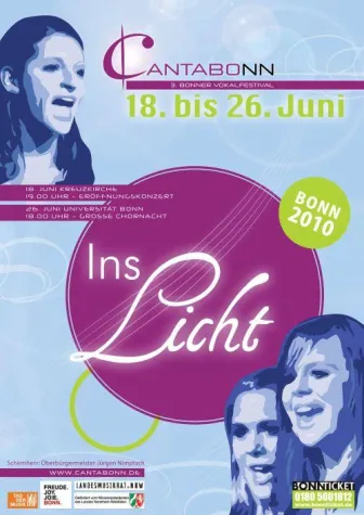 Bild: Vokalfestival CANTABONN: 18.-26. Juni 2010