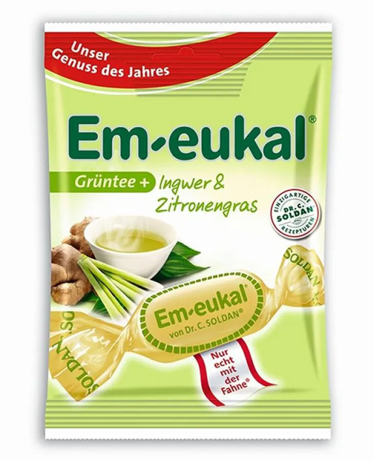 Em-eukal Genuss des Jahres mit Grüntee, Ingwer & Zitronengras