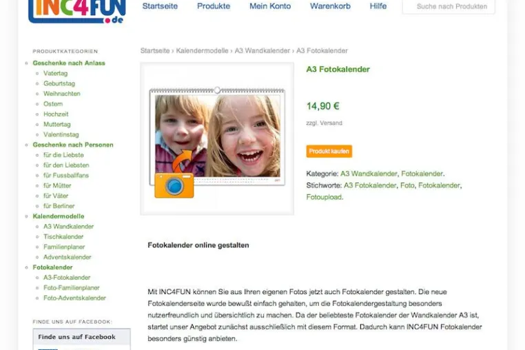 Bild: Fotokalender im DIN-A3-Format macht Furore