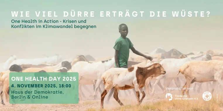 Wie viel Dürre erträgt die Wüste? Tierärzte ohne Grenzen & Ärzte der Welt laden zum One Health Day 2025 ein Bild: Wie viel Dürre erträgt die Wüste? Tierärzte ohne Grenzen & Ärzte der Welt laden zum One Health Day 2025 ein