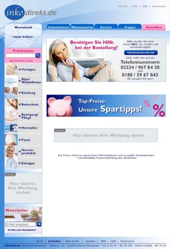 Bild: Inkodirekt zieht erfolgreiche Bilanz: Anonymität des Internets erleichtert Umgang mit dem Thema Inkontinenz