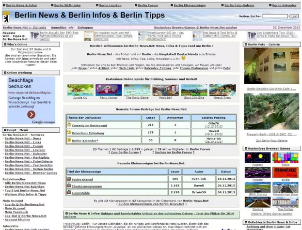 Bild: Relaunch der Hauptstadt Berlin Seite Berlin-News.Net erfolgreich