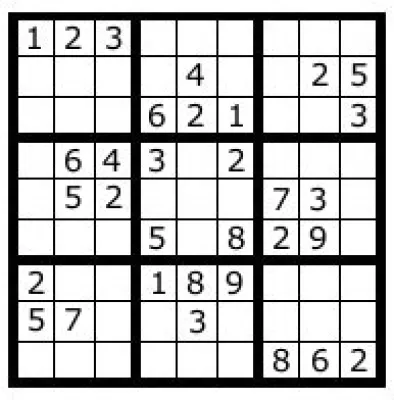 Bild: Sudoku - Schwieriger als gedacht: Kniffliges Zahlenrätsel bei Zelfi kostenlos zum Download