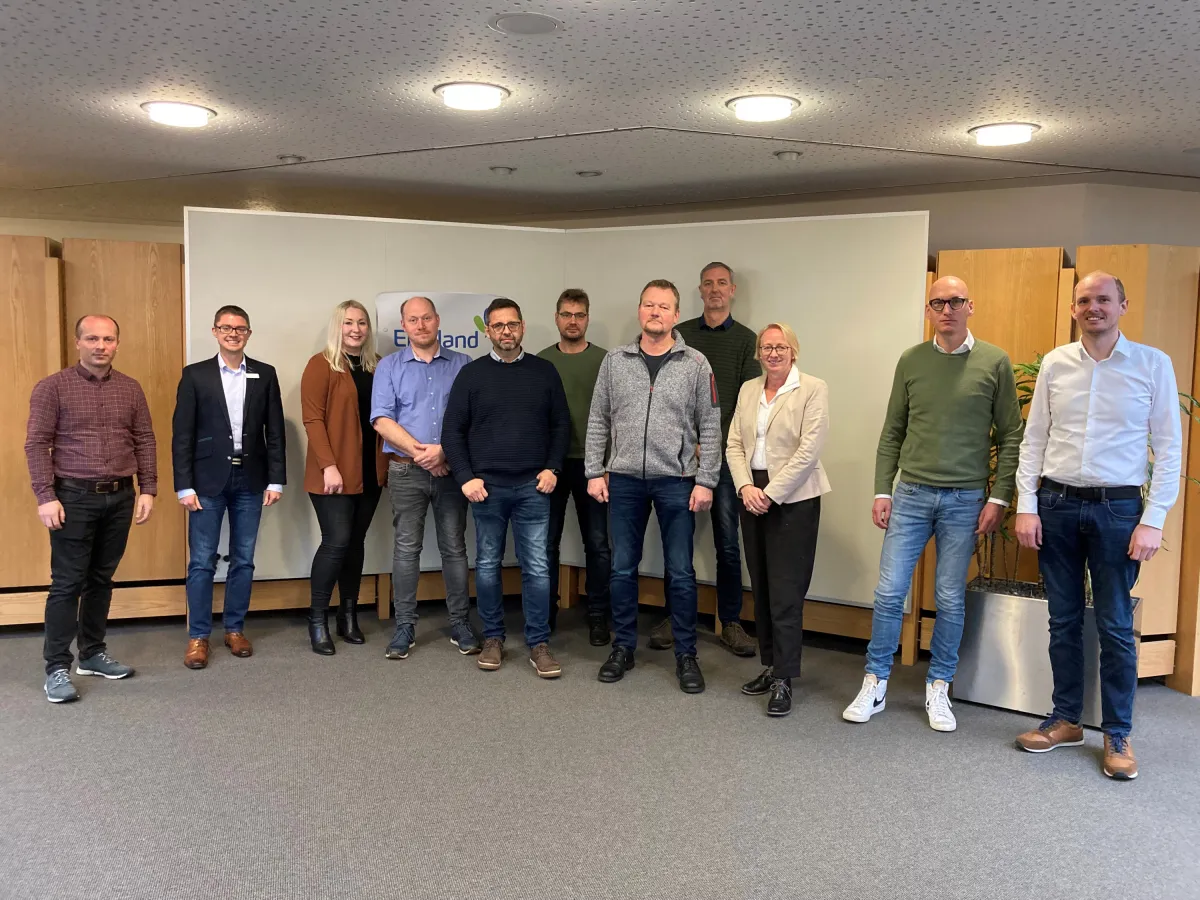 Termin zur Projektveröffentlichung mit den Gemeindevertretern, dem Gigabit-Koordinator des Landkreis (© epcan GmbH)