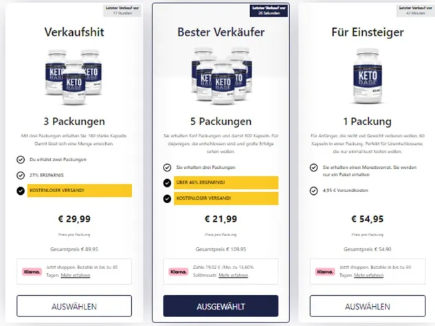 Bild: Keto Base Bewertungen Nebenwirkungen, Preis, Bezugsquellen auf Deutschland