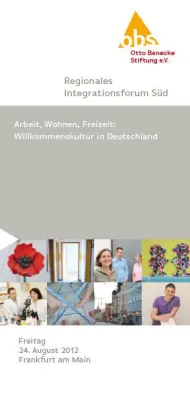Bild: „Arbeit, Wohnen, Freizeit: Willkommenskultur in Deutschland“ ist das Thema des öffentlichen Integrationsforums